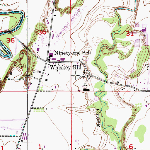 Topographic Map of Zion Mennonite Church, OR