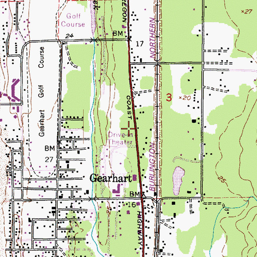 Topographic Map of First Church Of Christ Scientist, OR