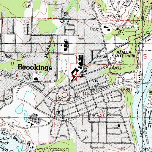 Topographic Map of Saint Timothys Episcopal Church, OR