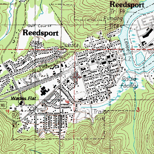 Topographic Map of Beautiful Savior Lutheran Church, OR