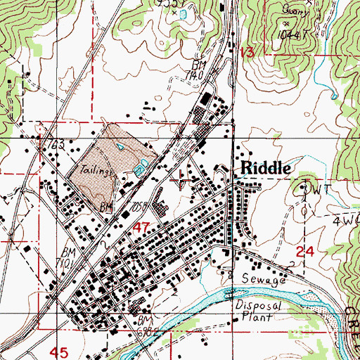 Topographic Map of Open Bible Christian Center, OR