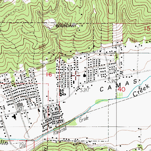 Topographic Map of Church of Jesus Christ of Latterday Saints, OR