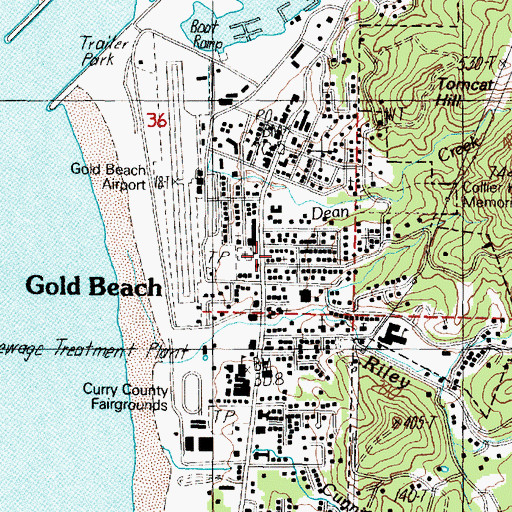 Topographic Map of Seventh Day Adventist Church, OR
