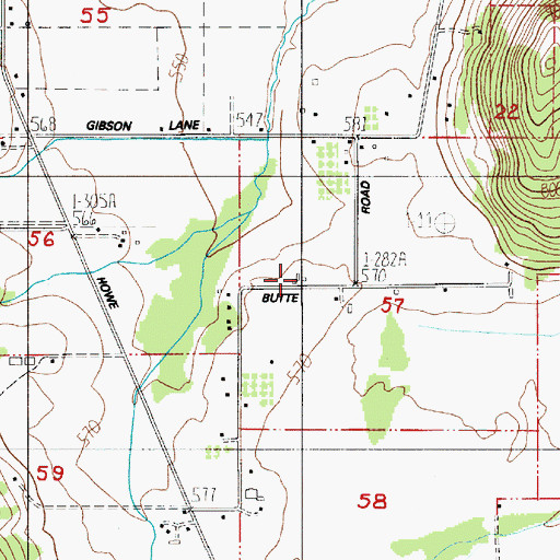 Topographic Map of Art House Friends Church, OR