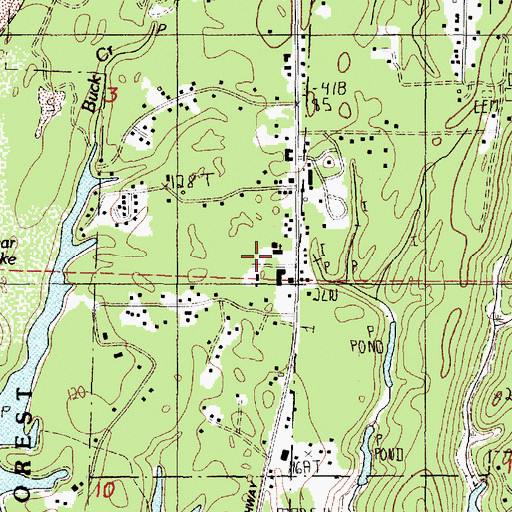 Topographic Map of Saint Marys Catholic Church, OR