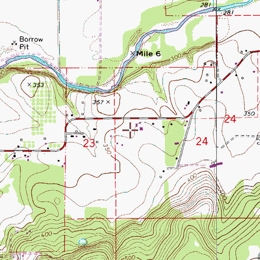 Topographic Map of Oakview Community Church of God, OR