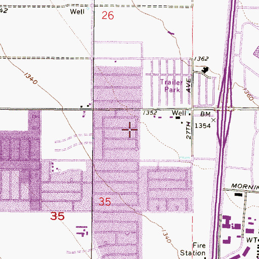Topographic Map of Shadow Canyon, AZ