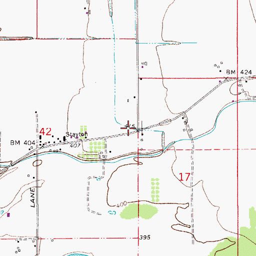 Topographic Map of Church of God of Prophecy Bible Place, OR