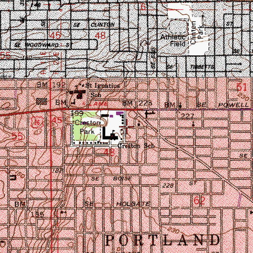Topographic Map of Victory Fellowship Incorporated, OR