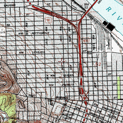 Topographic Map of Havurah Shalom, OR