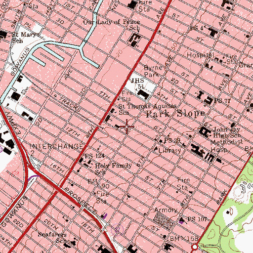 Topographic Map of Avon Ninth Street Theatre (historical), NY