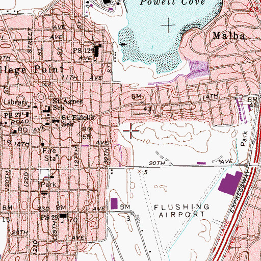 Topographic Map of Abundant Life Alliance Church, NY