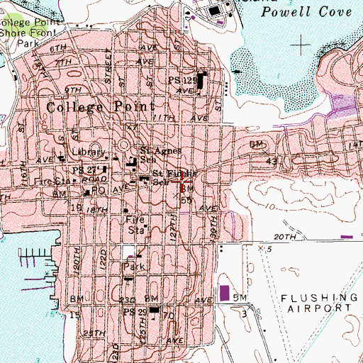Topographic Map of Alliance True Light Church, NY