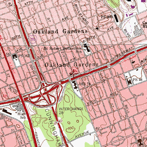 Topographic Map of Armenian Church of the Holy Martyr, NY
