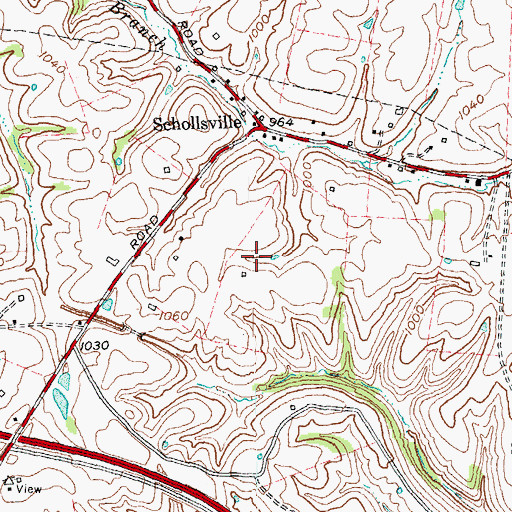 Topographic Map of Fruitland, KY