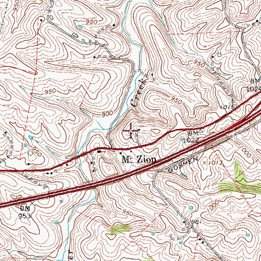 Topographic Map of Skinners Mill (historical), KY