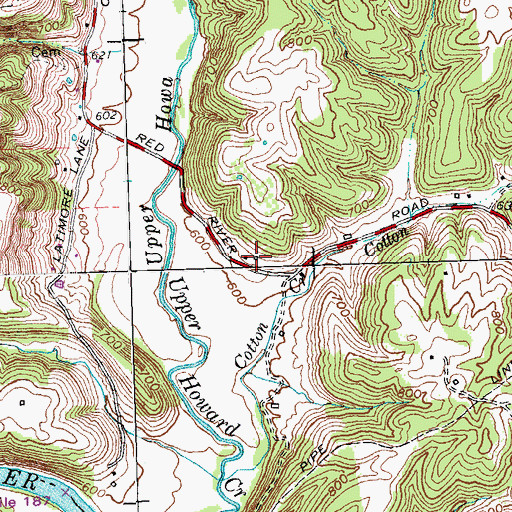Topographic Map of Arlen Post Office (historical), KY