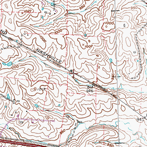 Topographic Map of Van Meter Station (historical), KY
