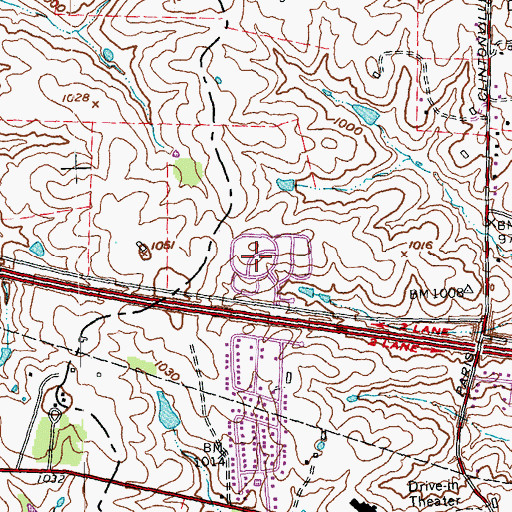 Topographic Map of Yorktown (historical), KY