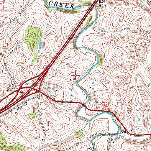 Topographic Map of Sunnyside Stock Farm (historical), KY