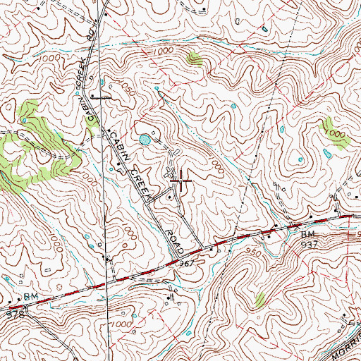 Topographic Map of Cave Hill (historical), KY