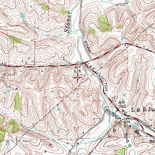 Topographic Map of Centerville School (historical), KY