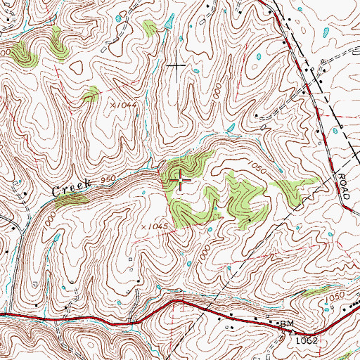 Topographic Map of Cornwell Stock Farm (historical), KY