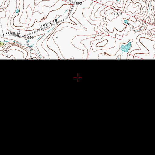 Topographic Map of Cedar Hill Stock Farm (historical), KY