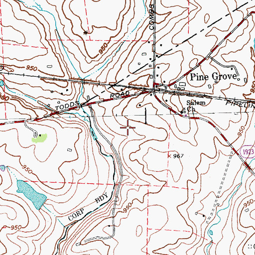 Topographic Map of Hillsdale Stock Farm (historical), KY