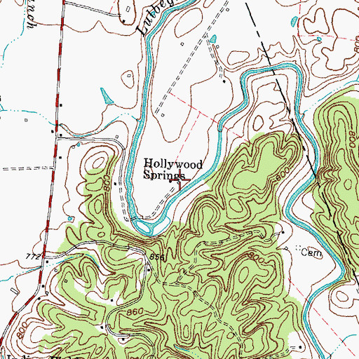 Topographic Map of New Providence Baptist Church, KY