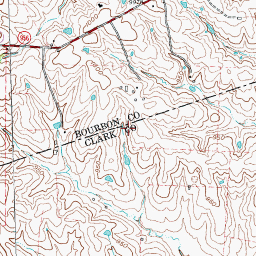 Topographic Map of Silver Lake (historical), KY