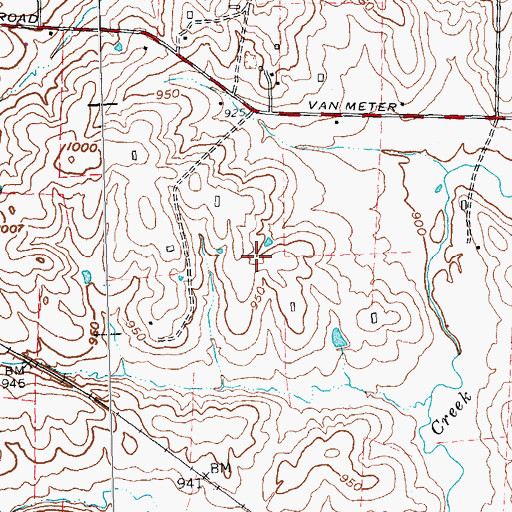 Topographic Map of Greenwood Stock Farm (historical), KY
