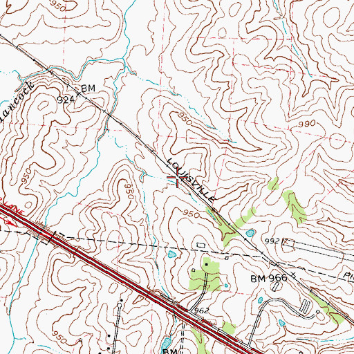 Topographic Map of Judianne Estates (historical), KY
