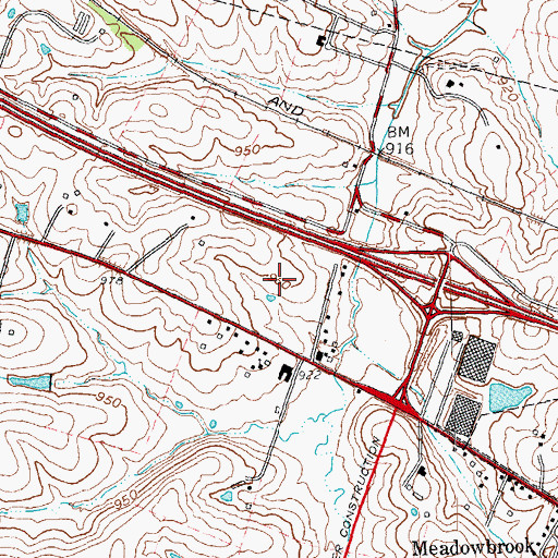 Topographic Map of Forest Retreat (historical), KY