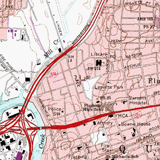 Topographic Map of Bethel Evangelical Church, NY