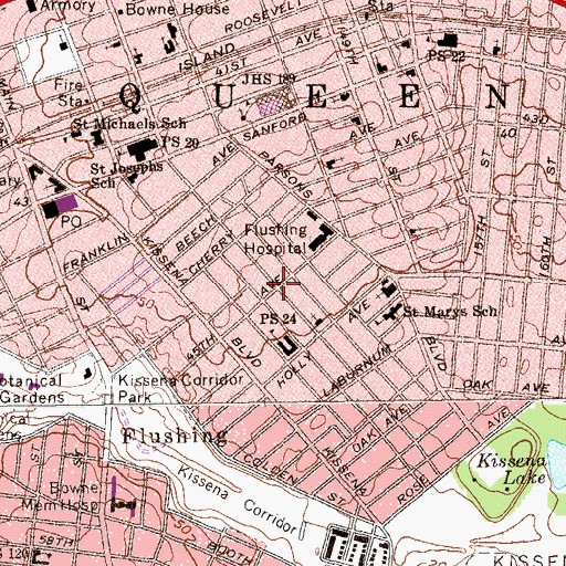 Topographic Map of Boon Church of Oversea Chinese, NY