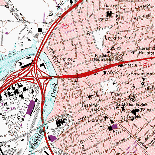 Topographic Map of Calvary Church of New York, NY