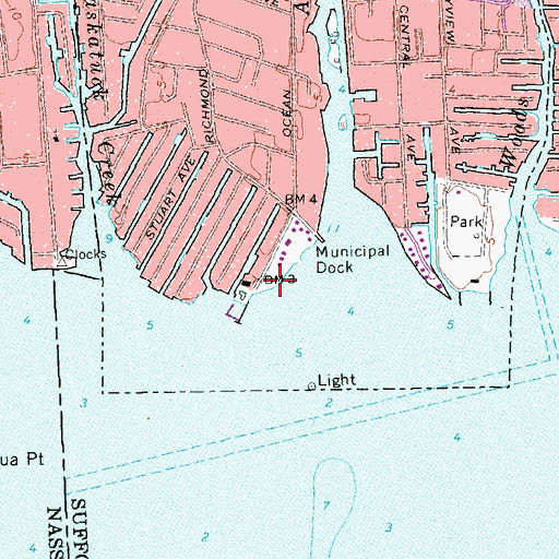 Topographic Map of Maxine Postal Memorial Park, NY