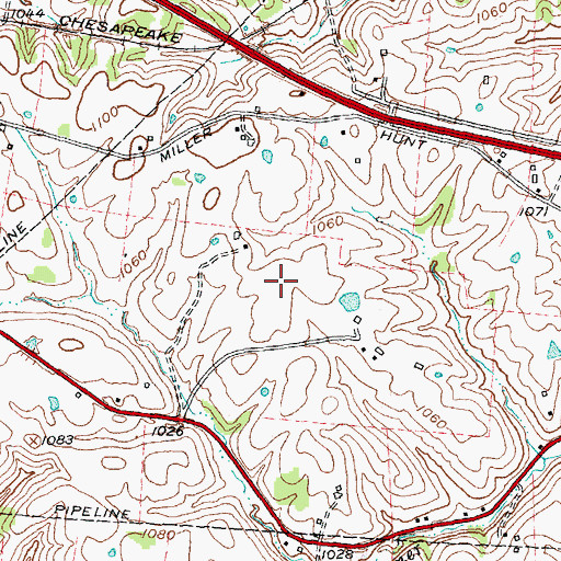 Topographic Map of Pleasant Hill, KY