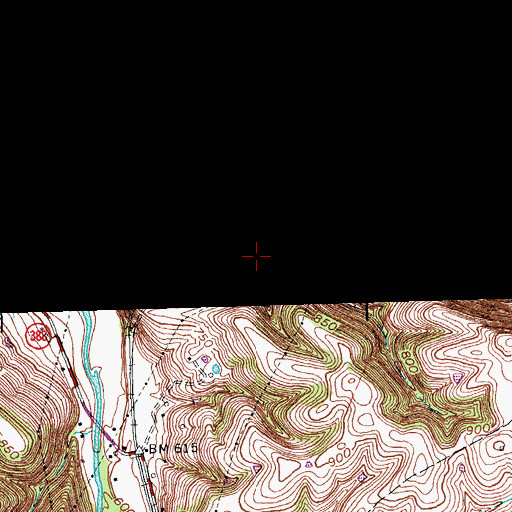 Topographic Map of Shearer Post Office (historical), KY