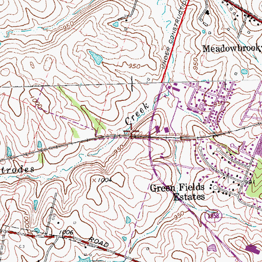 Topographic Map of Nelson Railroad Station (historical), KY