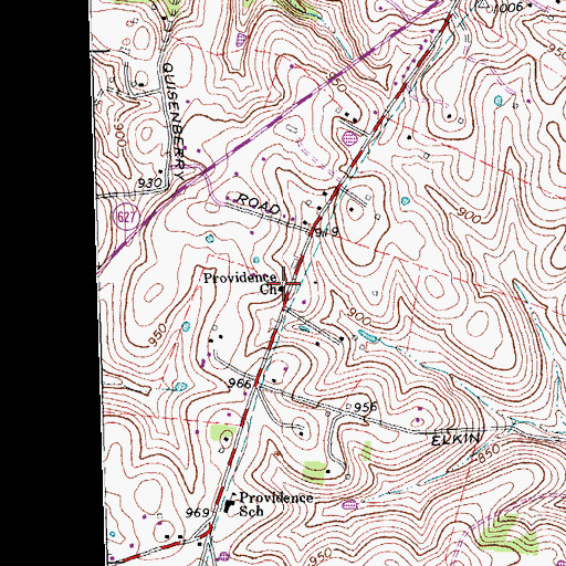 Topographic Map of Providence (historical), KY