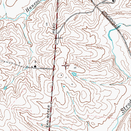 Topographic Map of Richland Stock Farm (historical), KY