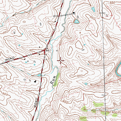 Topographic Map of Devils Backbone, KY