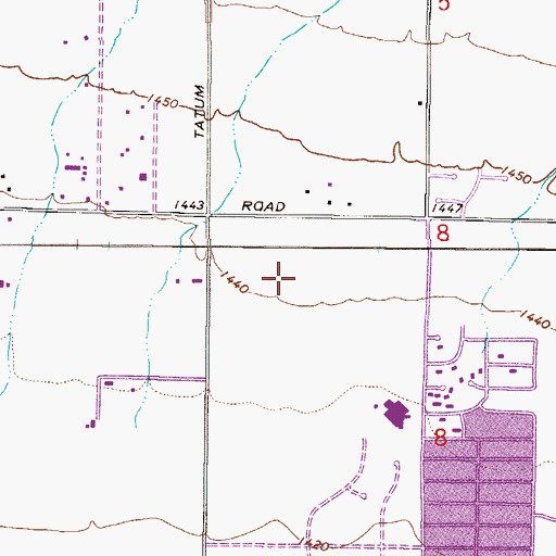 Topographic Map of Shadow Ridge II, AZ