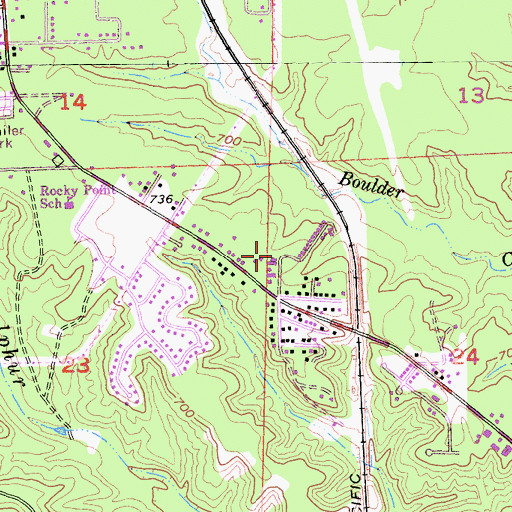 Topographic Map of Moose-horn Mobile Home Park, CA