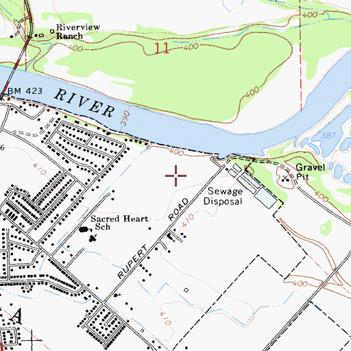 Topographic Map of Riviera Mobile Estates, CA