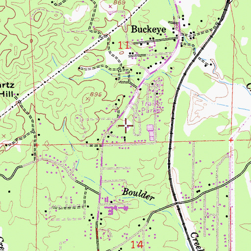 Topographic Map of Park Villa Mobile Home Estates, CA