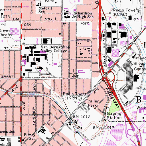 Topographic Map of Urbita School, CA