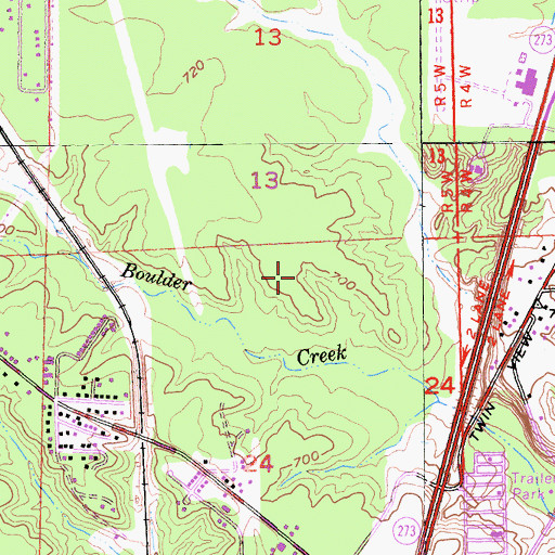 Topographic Map of Los Robles Estates, CA